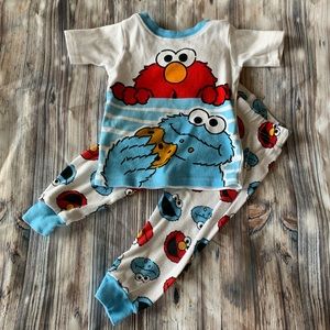 Elmo Cookie Monster PJs